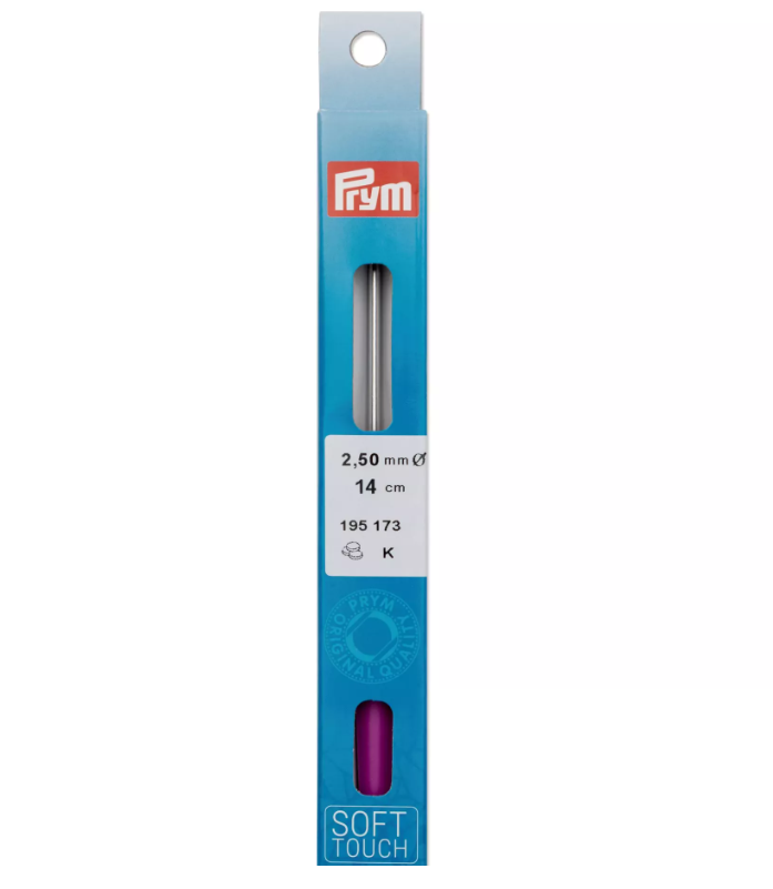 Szydełko aluminiowe Prym 2,5 mm z miękkim uchwytem