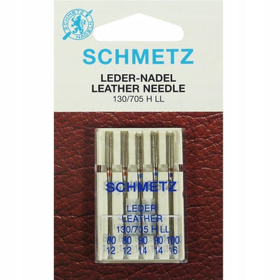 Igły półpłaskie do maszyn do szycia Schmetz 130/705H-LL do skóry MIX