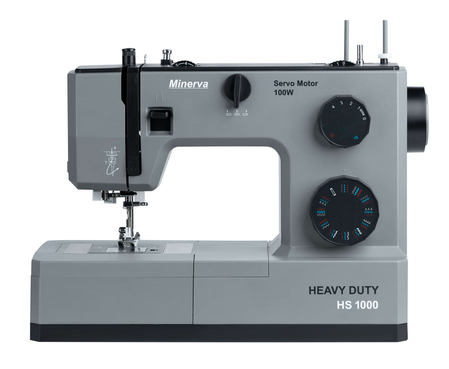 Minerva HS1000 Heavy Duty — maszyna do szycia ze stolikiem powiększającym