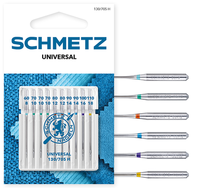Igły półpłaskie Schmetz 130/705 H XTS mix 60-110 uniwersalne 10 szt.