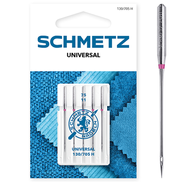 Igły półpłaskie Schmetz 130/705 H VMS 75 uniwersalne 5 szt.