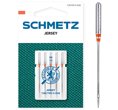 Igły półpłaskie Schmetz 130/705 H SUK VCS 80 jersey 5 szt.