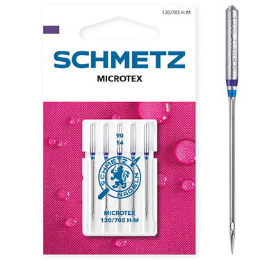 Igły półpłaskie Schmetz 130/705 H-M VDS 90 microtex do jedwabiu 5 szt.