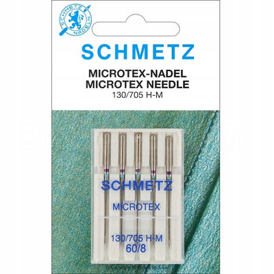 Semi-flat machine needles Schmetz 90/14 5 pcs. for microtex